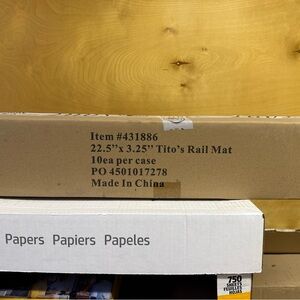 Tito’s Vodka Bar Rail Rubber Spill Mat SET OF 10 Barware Breweriana Unopened Box